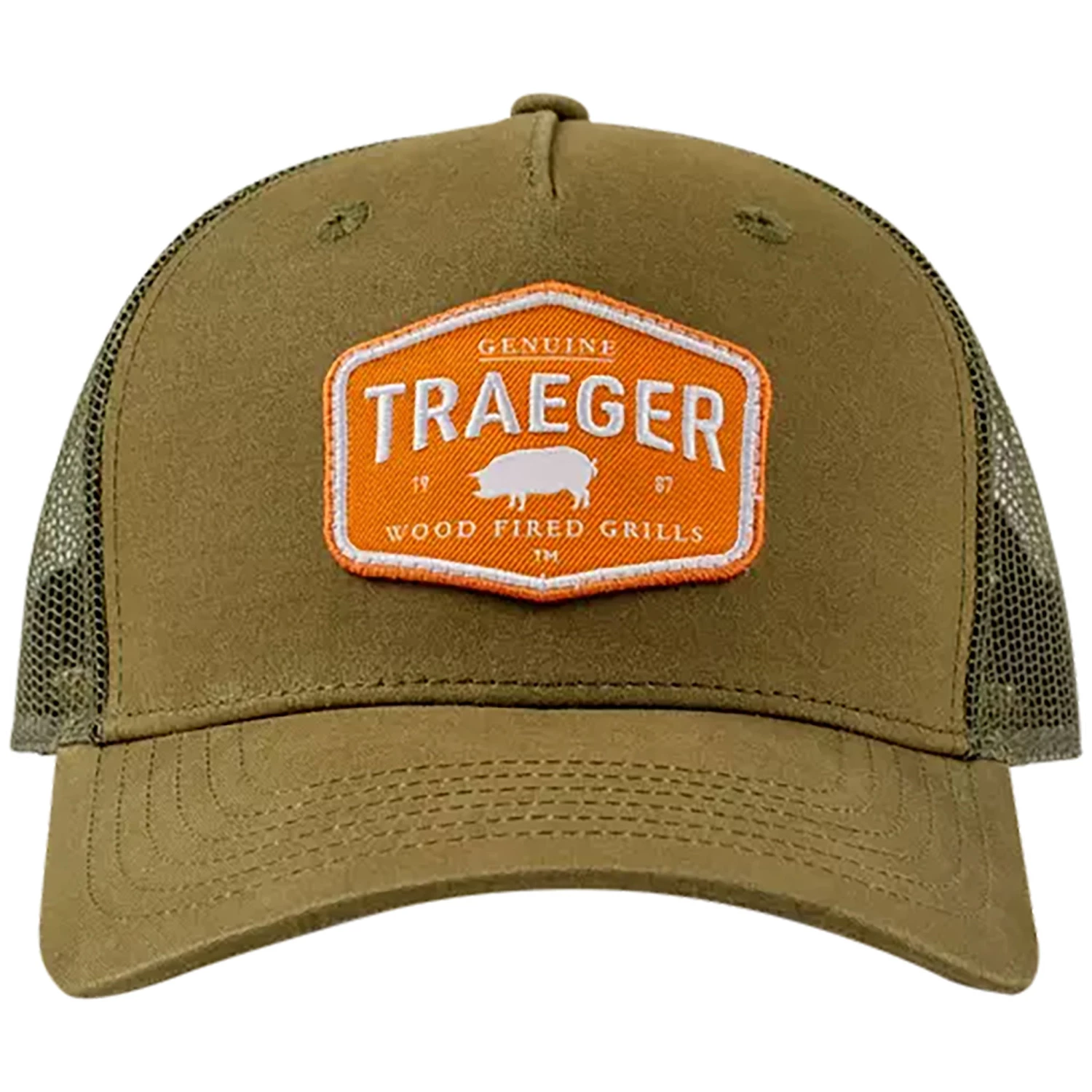 Traeger Certified Curved Brim Trucker Hat Salts
