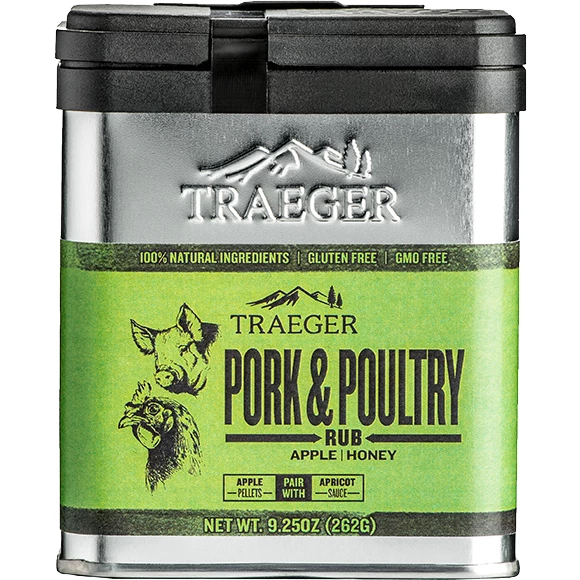 BBQ Sauces, Marinades, Condiments & Seasonings Traeger Pork & Poultry Rub 9.25 Oz.